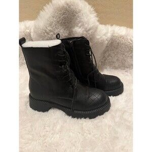 Black Laced Combat Boots